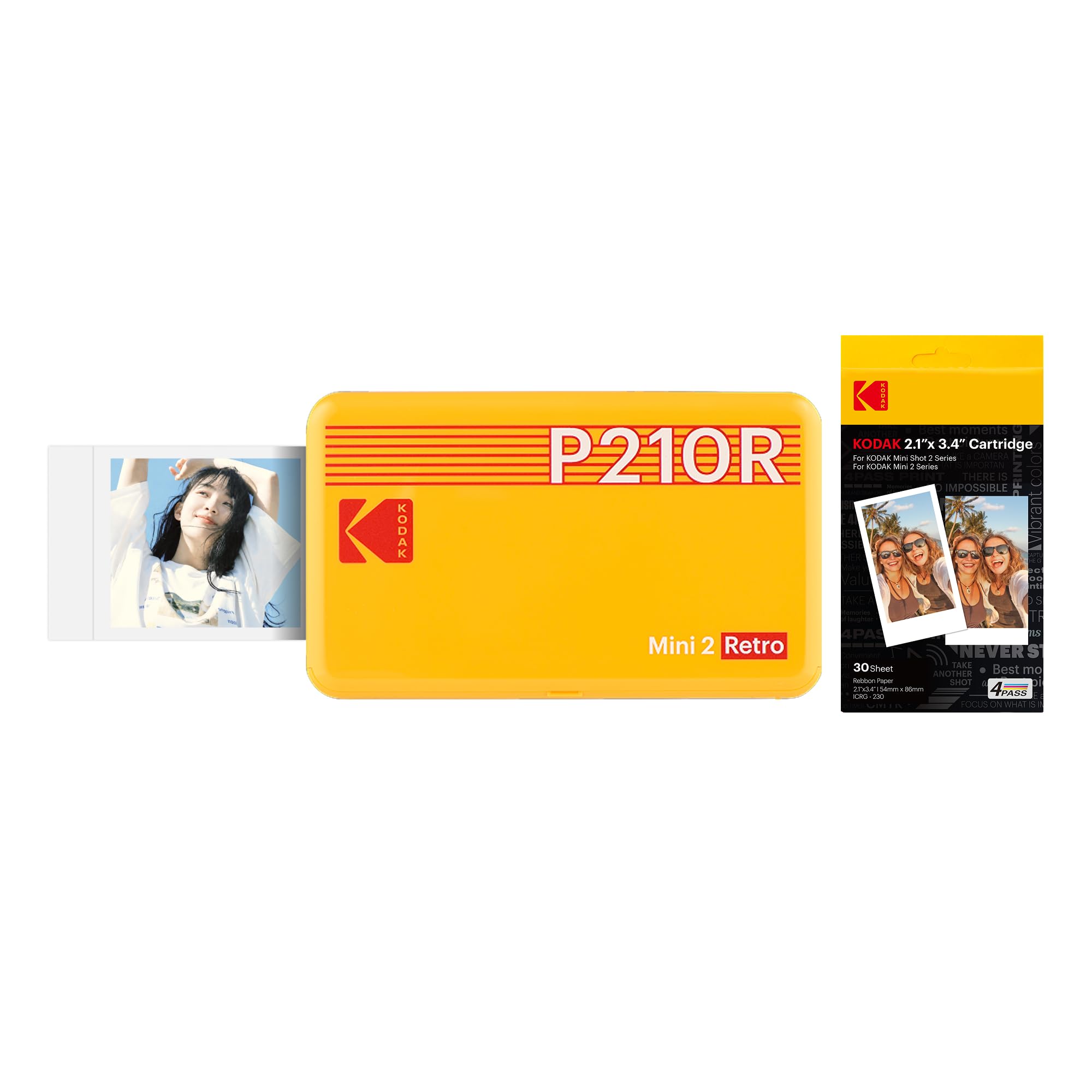 KODAK Mini 2 レトロ 4PASS スマホプリンター 8枚+30枚バンドル